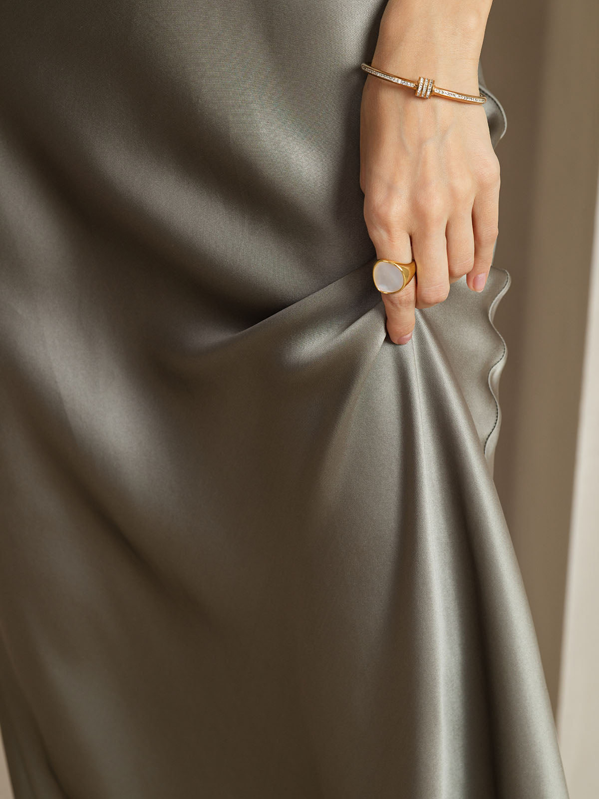 Pure Soie Sangle Larges Sans Manches Longue Robe Pure Soie Sangle Larges Sans Manches Longue Robe