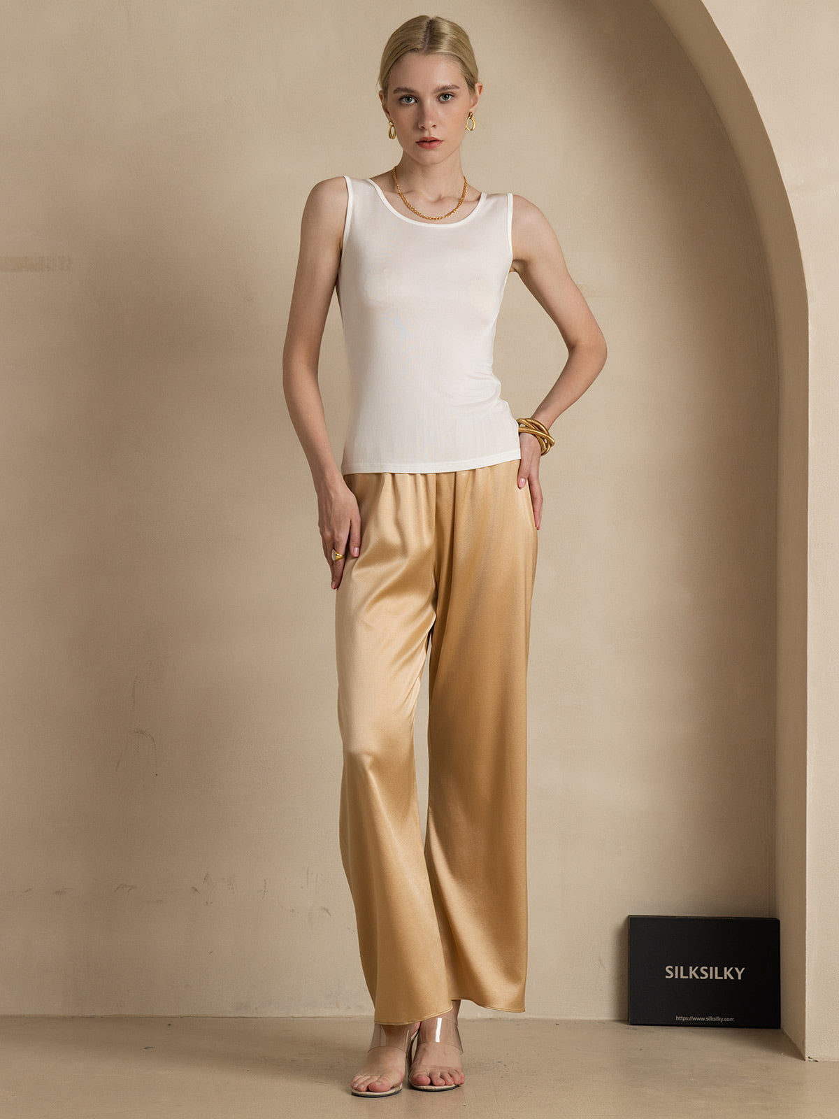 Débardeur Lounge En Pure Soie