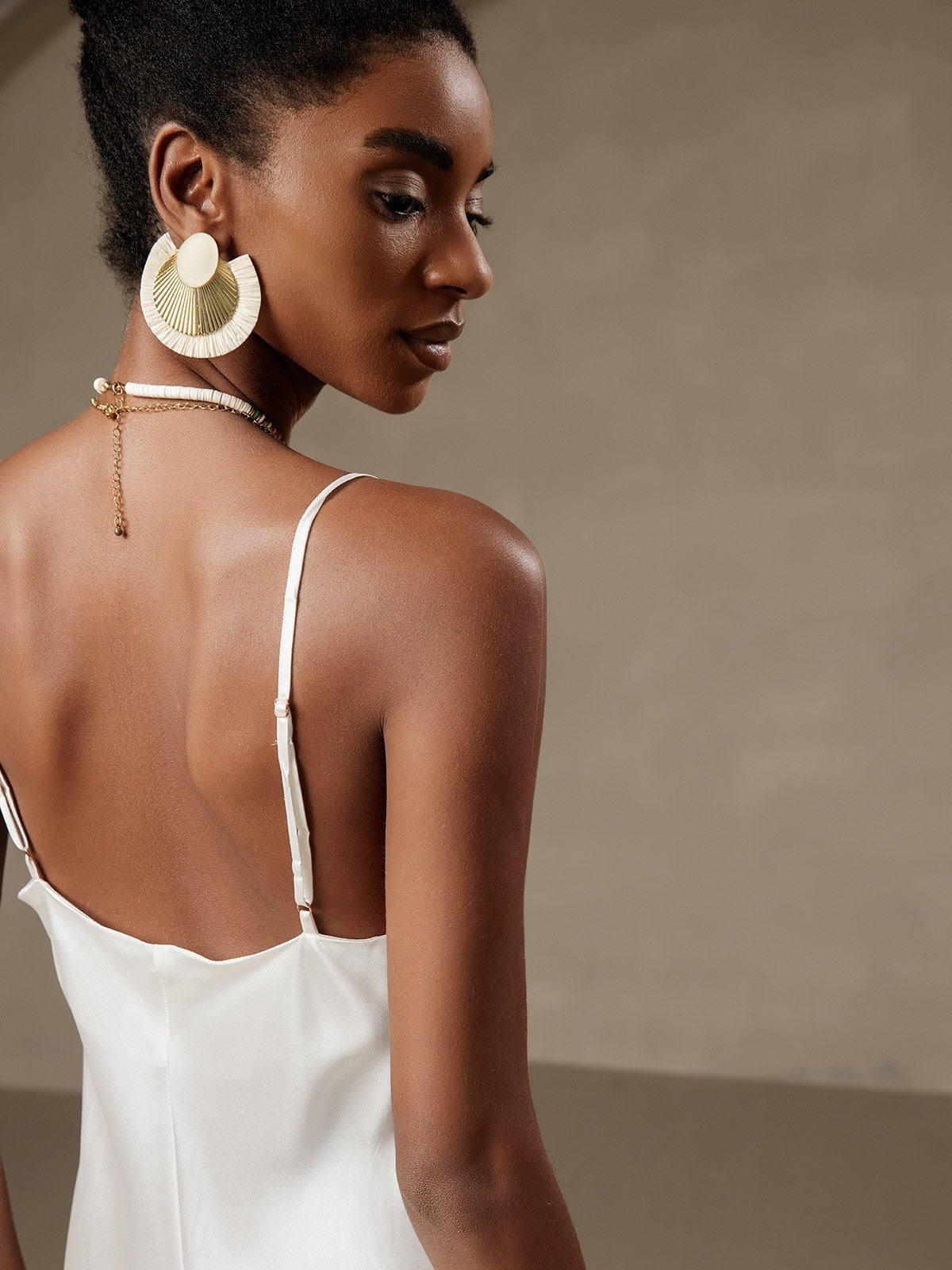 Robe Maxi Longue en Soie Pure avec Bretelles Robe Maxi Longue en Soie Pure avec Bretelles