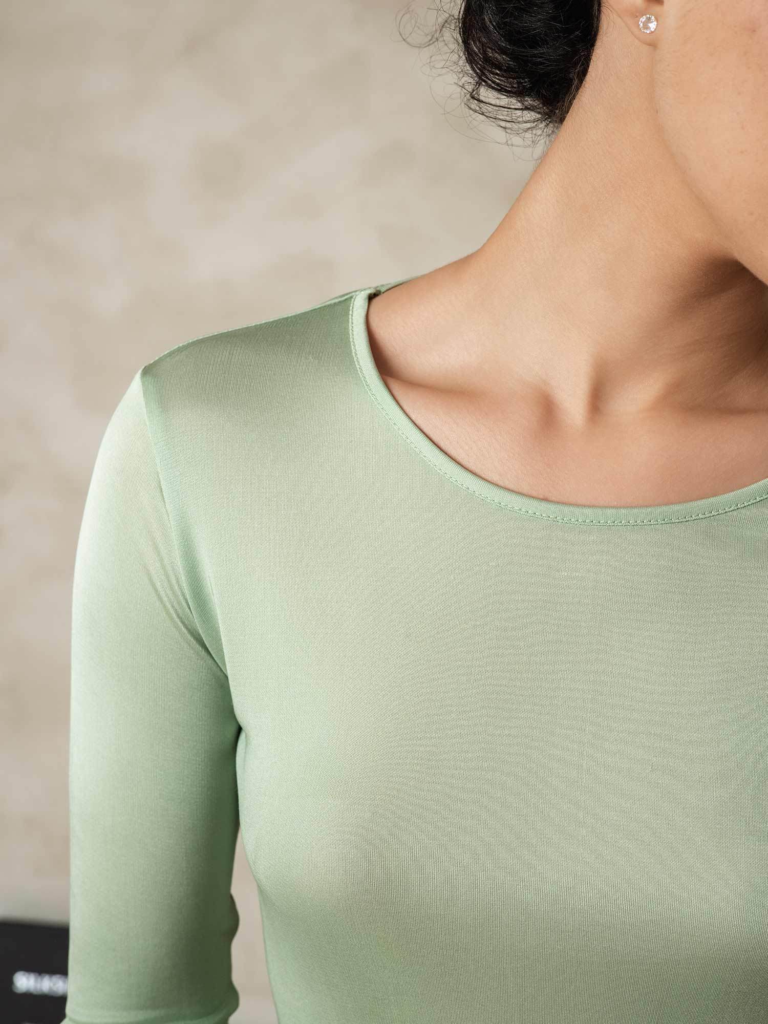 Sous-vêtements Longs À Manches Longues En Soie Pour Femmes Sous-vêtements Longs À Manches Longues En Soie Pour Femmes