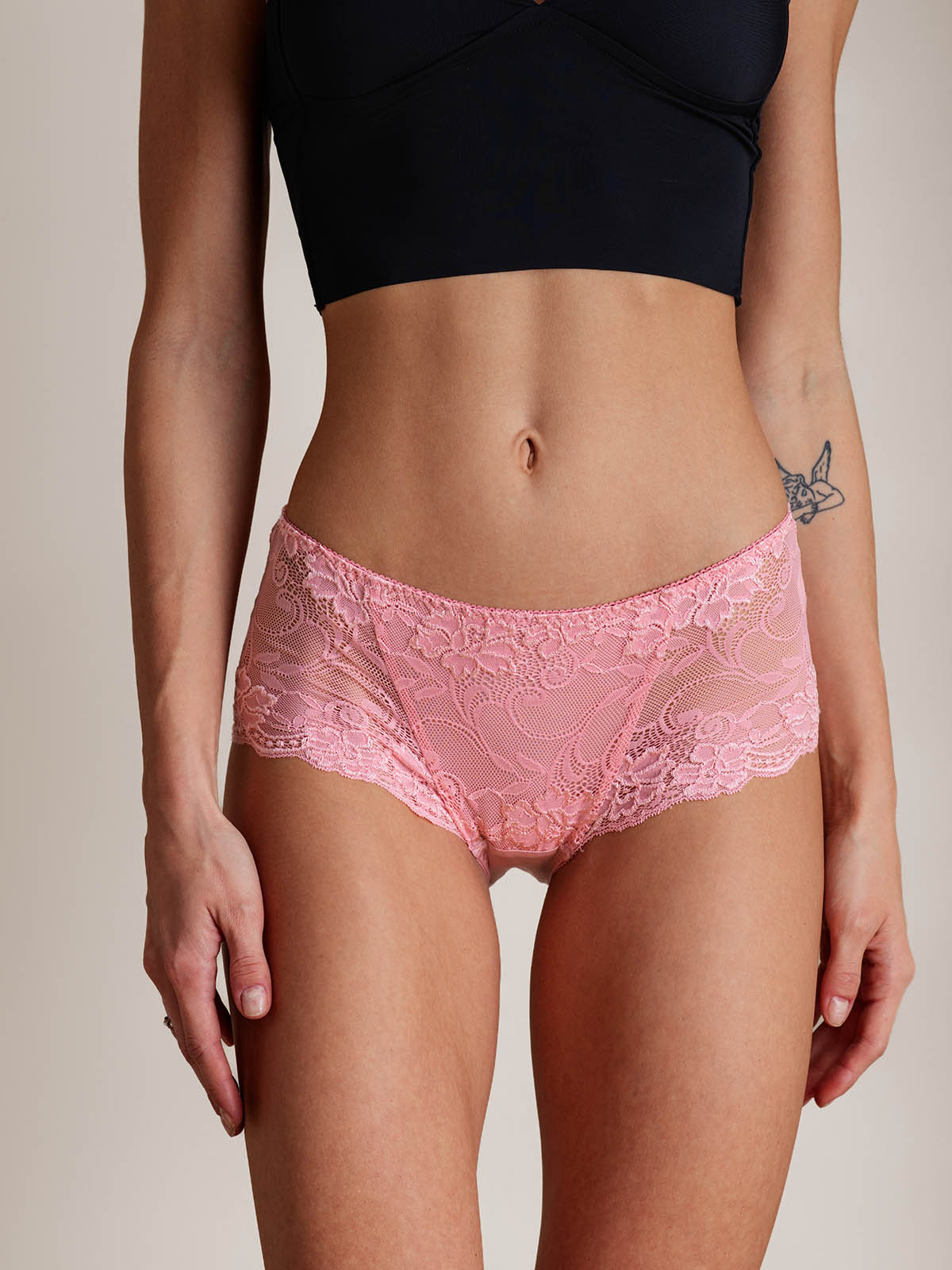 Soie Tricotée Dentelle Florale Sexy Culotte (Sans Soutien-Gorge) Soie Tricotée Dentelle Florale Sexy Culotte (Sans Soutien-Gorge)