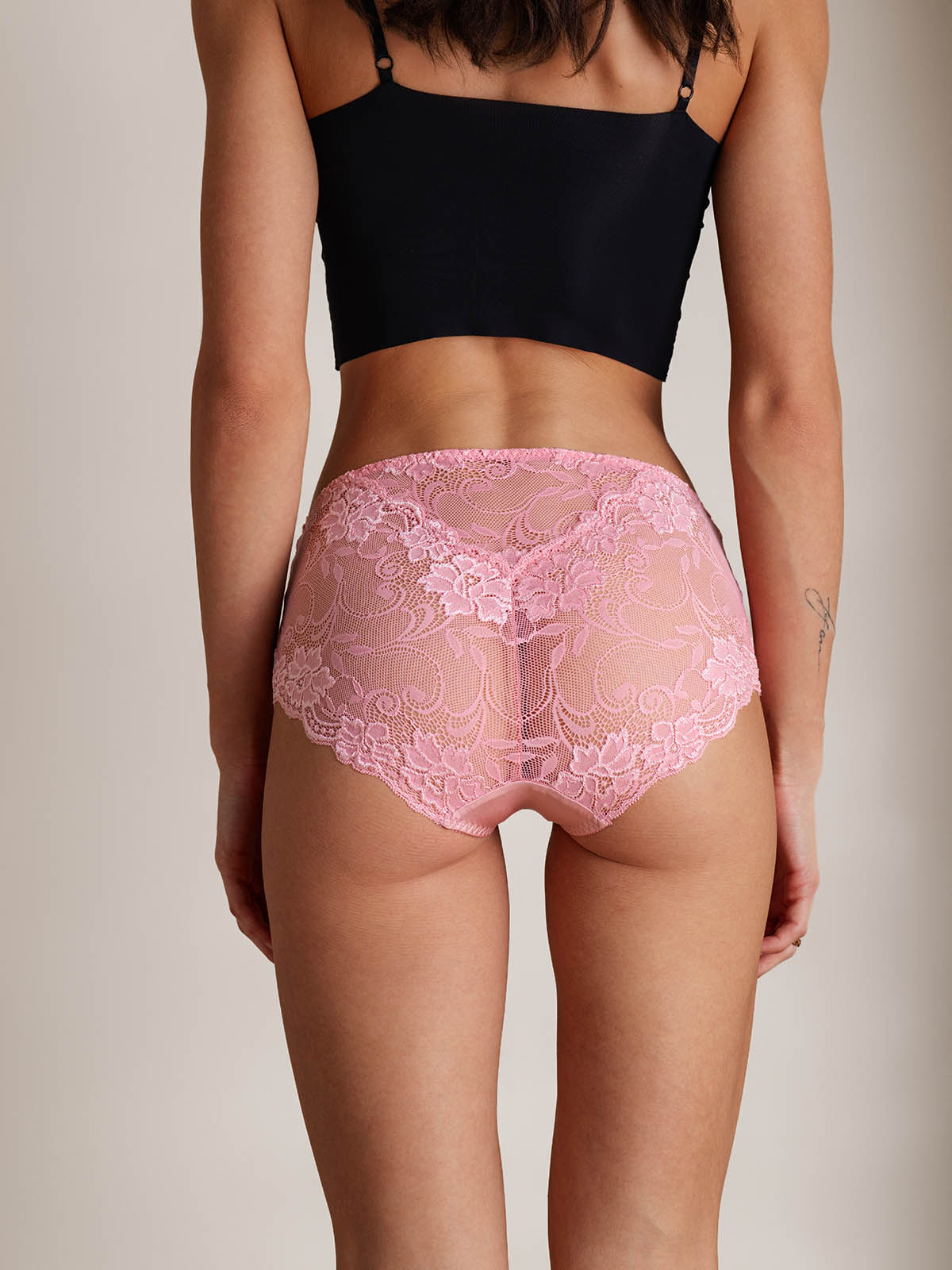 Soie Tricotée Dentelle Florale Sexy Culotte (Sans Soutien-Gorge) Soie Tricotée Dentelle Florale Sexy Culotte (Sans Soutien-Gorge)
